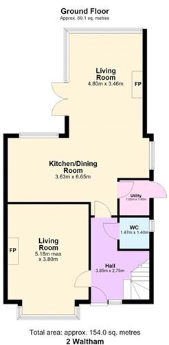 Floor plan — 2 Waltham Abbey, Old Quarter, Ballincollig, Co. Cork