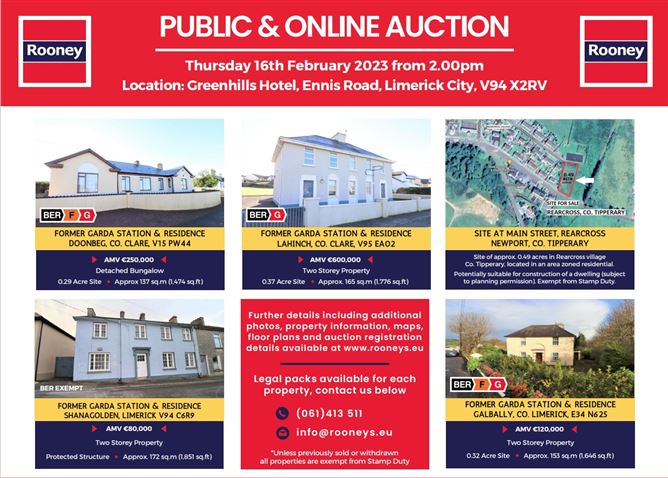 Main image for Public & Online Auction, Greenhills Hotel, Ennis Road,   Limerick City
