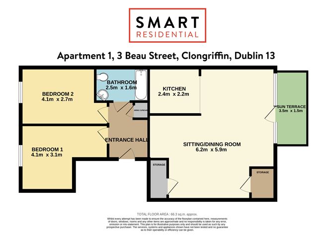 Apartment 1, 3 Beau Park Street, , Clongriffin, Dublin 13