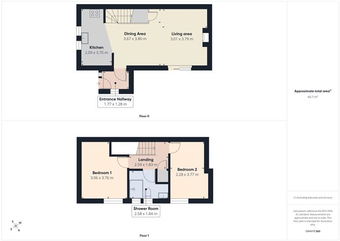 Floor plan — 2 Caledon Court, East Road, East Wall, Dublin 3