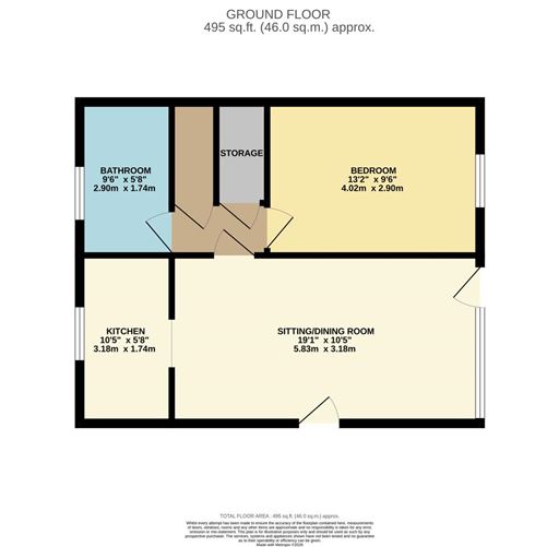Floor plan — 2 Longmeadow, Islandbridge, Dublin 8, Co. Dublin