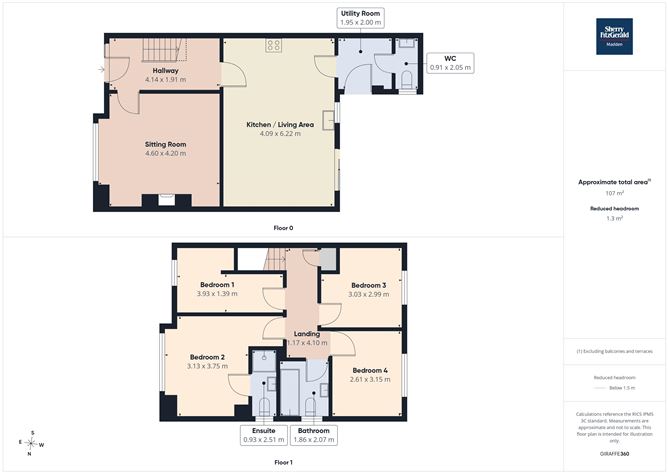 Floor plan — 7 Abbeyfields, Loughrea, Co. Galway