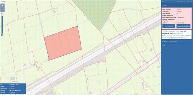 C.8.6 Lands Acres/3, 5 HA & Derelict Cottage, Tincurry, Cahir, Co. Tipperary, Tipperary