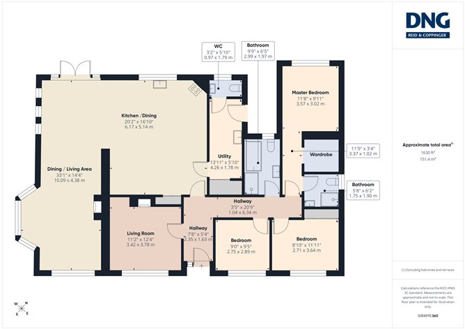 Floor plan — Fahee, Kilmacow, Co. Waterford