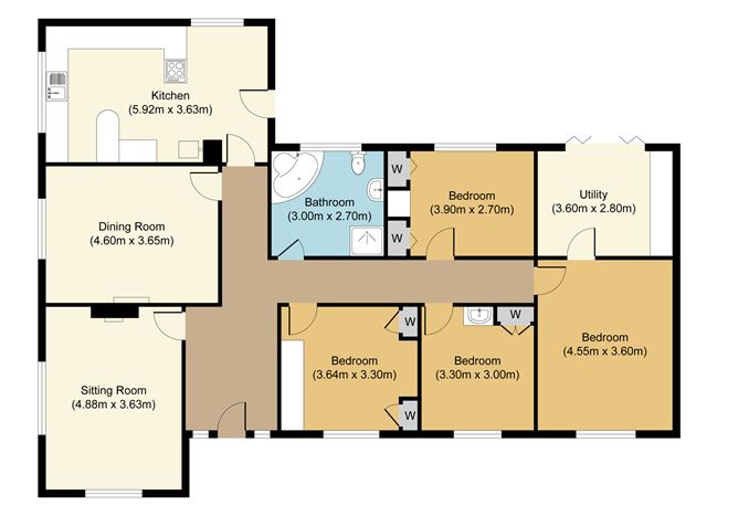 Floor plan — Newtownbond, Moatefarrell, Co. Longford