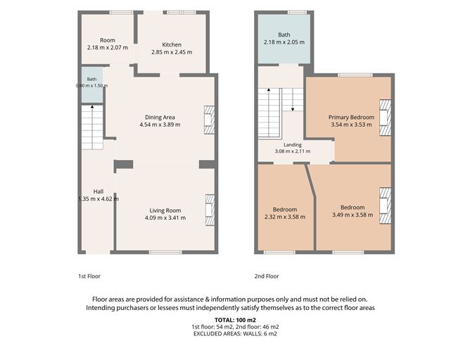 Floor plan — 1A MILLMOUNT AVENUE, Drumcondra, Dublin 9