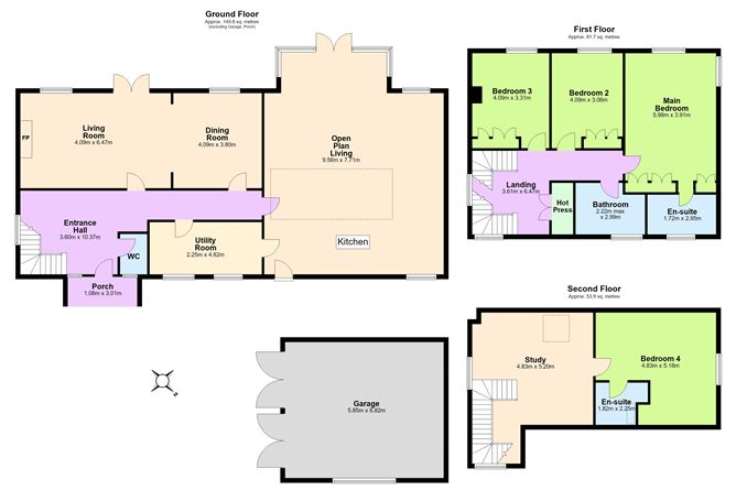 Floor plan — Derriana House, Kilgobbin Road, Stepaside,   Dublin 18