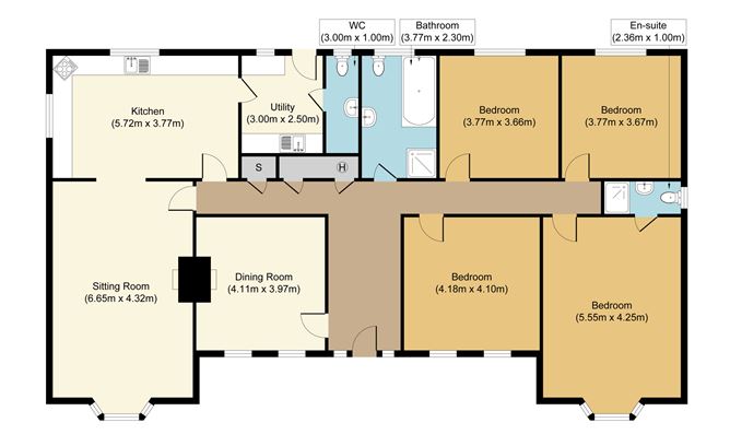 Floor plan — Cloonylyon, Strokestown, Co. Roscommon