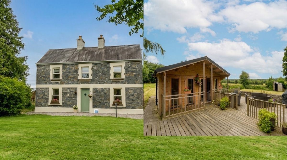 Two Houses on 1.4 acres at Ervallagh, Ahascragh, Ballinasloe, Galway
