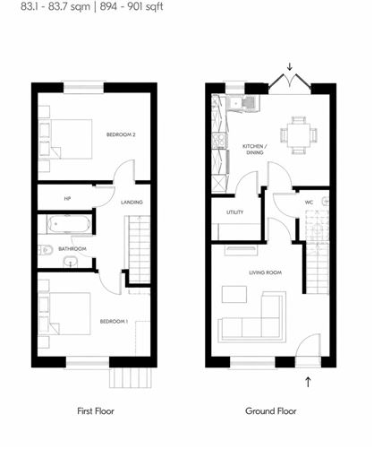 Floor plan — 55 Castle Avenue, Hereford Park, Leixlip, Kildare