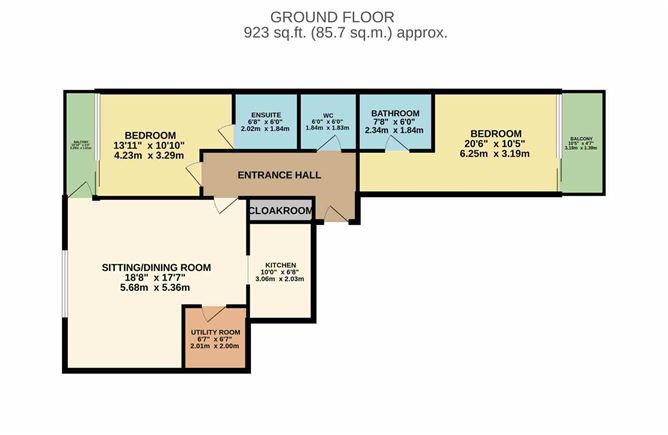 Floor plan — 34 The Hibernia Building, Kilmainham, Dublin 8