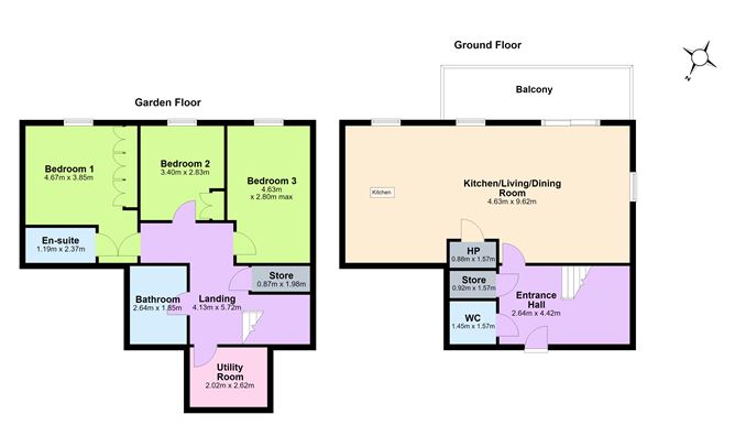 Floor plan — Apt 4, Low Rock Apartments, Coast Road, Malahide, County Dublin