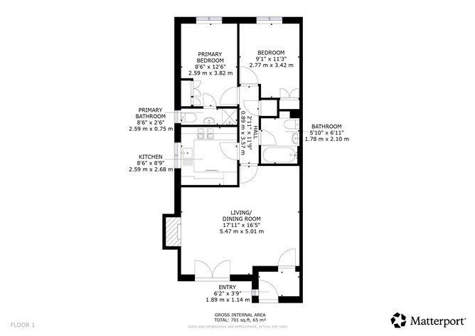 Floor plan — 63 The Square, Riverbank, Drogheda, Louth