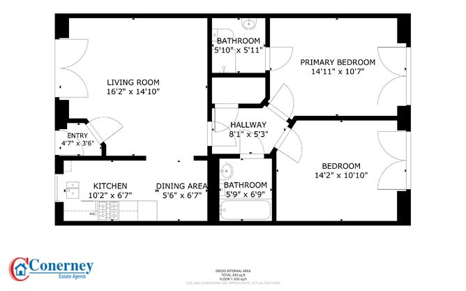 Floor plan — 9 Stocking Wood Hall, Rathfarnham, Dublin 16
