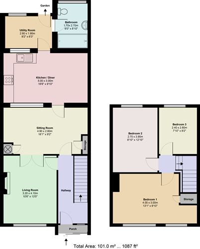 Floor plan — 51 Walkinstown Parade, Walkinstown, Dublin 12