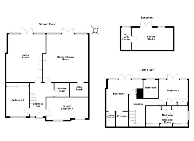 Floor plan — 6 Knocknacree Park, Dalkey, County Dublin