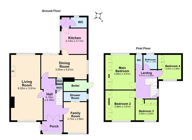 Floor plan — 5 Leopardstown Drive, Blackrock, Co. Dublin