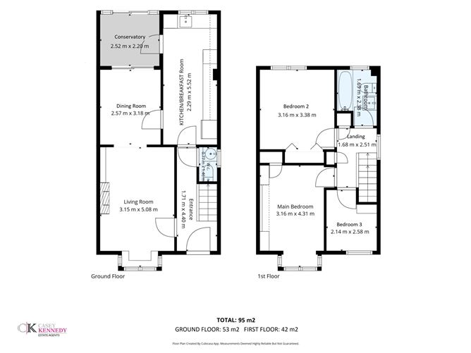 Floor plan — 43 Coppinger Glade, Blackrock, County Dublin