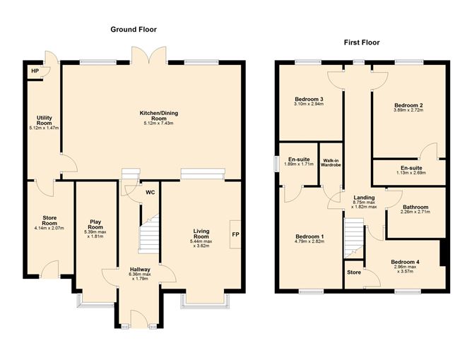 Floor plan — 40 McAuley Avenue, Artane, Dublin 5