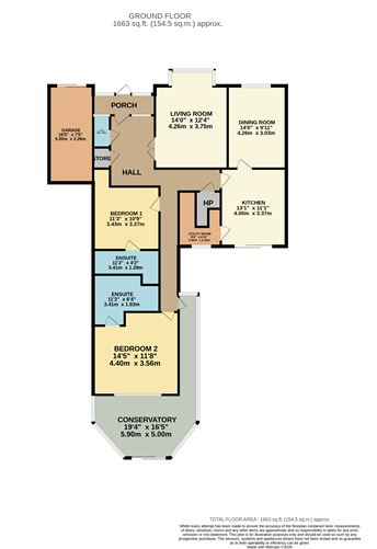 Floor plan — 16 Chalet Gardens, Lucan, Co. Dublin