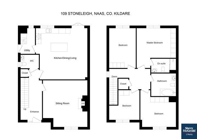 Floor plan — 109 Stoneleigh, Naas, Co. Kildare