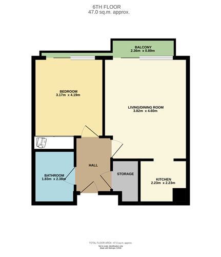 Floor plan — 72 Block C Smithfield Market, Smithfield, Dublin 7