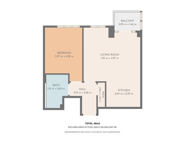 Floor plan — Apartment 5, 19 Main Street, Clongriffin, Dublin 13, Co. Dublin