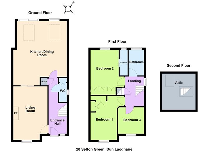 Floor plan — 20 Sefton Green, Dun Laoghaire, County Dublin