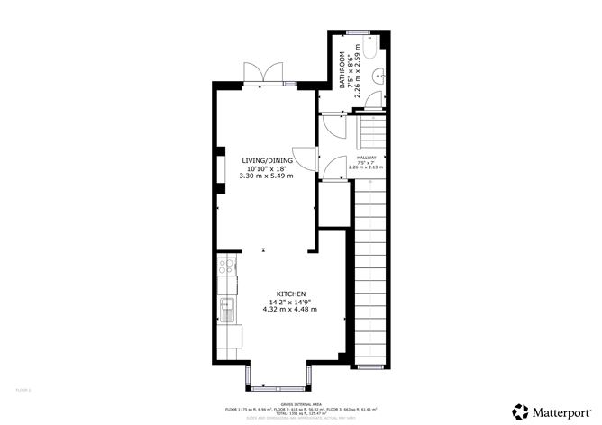 Floor plan — Apt 18 Hunters Court, Ashbourne, Meath