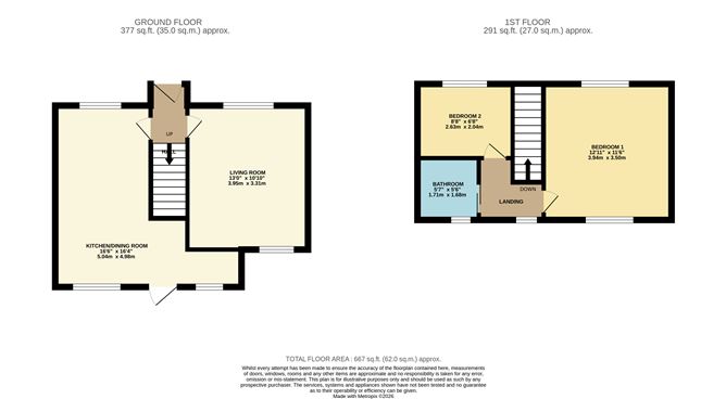 Floor plan — 4 Dodsborough Cottages, Lucan, Co. Dublin