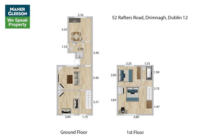 Floor plan — 52 Rafters Road, Drimnagh, Dublin 12