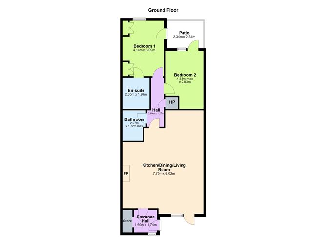 Floor plan — 39 Brennanstown Square, Cabinteely, Dublin 18