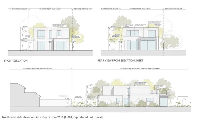 Site with Full PP at 37 Churchtown Road Lower, Churchtown, Dublin 14