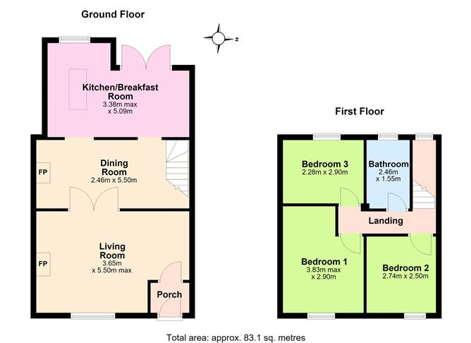 Floor plan — 3 Saint Vincent Street West, Inchicore, Dublin 8, Co. Dublin