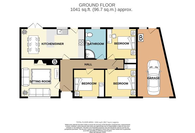 Floor plan — 3 Abbey Close, Abbey Park, Ferrybank, Waterford