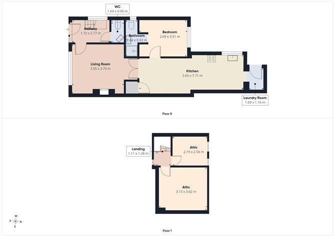 Floor plan — 2 Villa Crescent, Prosperous, Co. Kildare