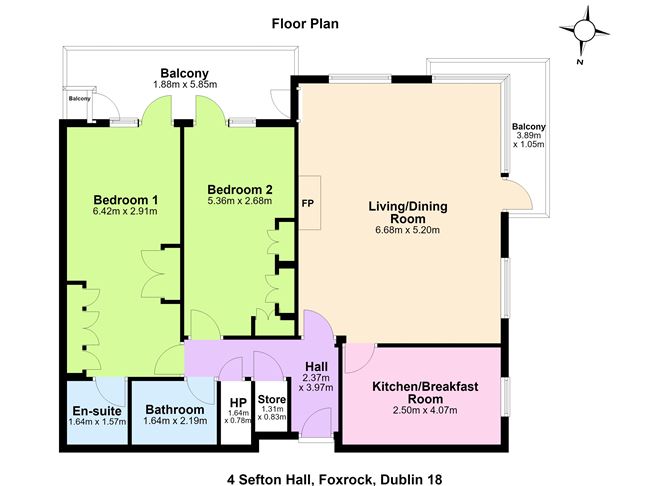 Floor plan — 4 Sefton Hall, Kelston, Leopardstown Road, Foxrock