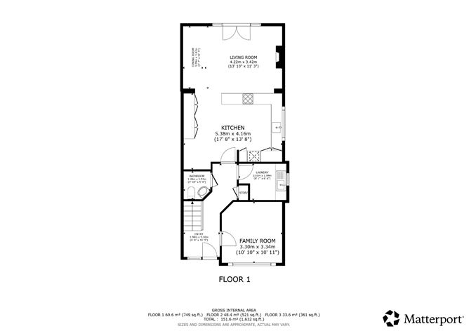 Floor plan — 7 The Maples, Donnsalla Drive, Glenageary, Co. Dublin