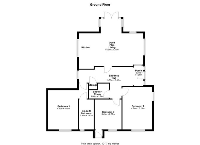 Floor plan — Ballymacahara, Ashford, Wicklow