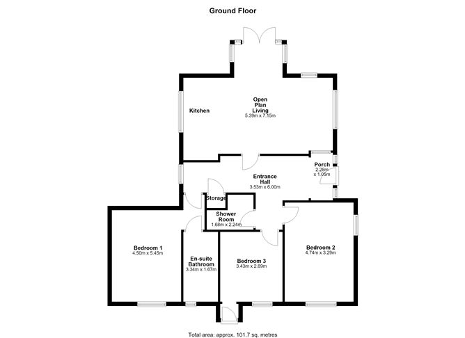 Floor plan — Ballymacahara, Ashford, Wicklow