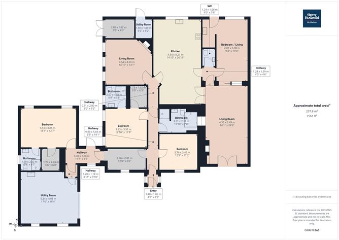 Floor plan — Lahaknock, Kilmaley, Ennis, Co. Clare