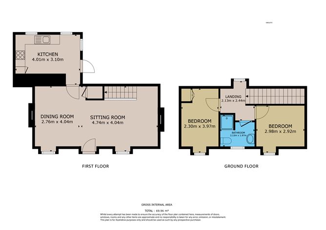 Floor plan — Colomane East, Bantry, Co. Cork