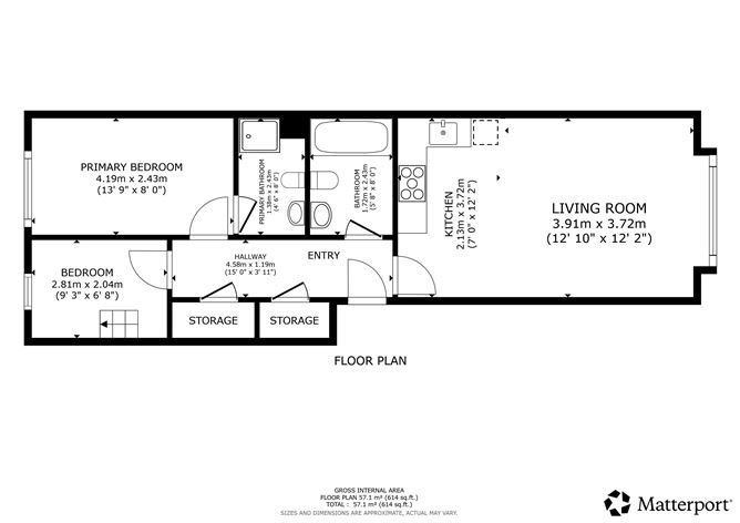Floor plan — 53 Hampton Wood Avenue, Finglas, Dublin 11
