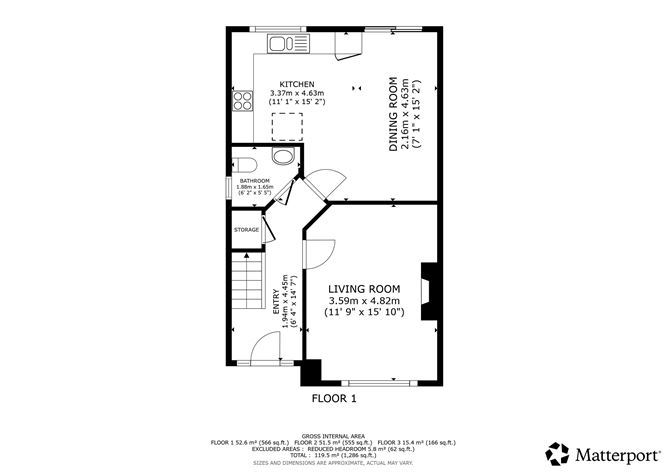 Floor plan — 55 Knights Wood (plus Attic Conversion), Drogheda, Louth