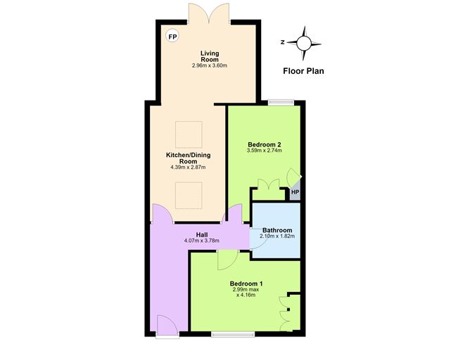 Floor plan — 7 Spencer Street South, Portobello, Dublin 8