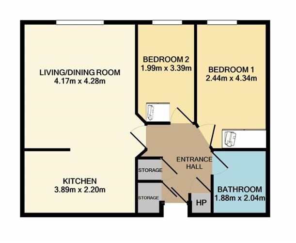 Floor plan — 2 Augustine Court, Saint Augustine Street, Dublin 8