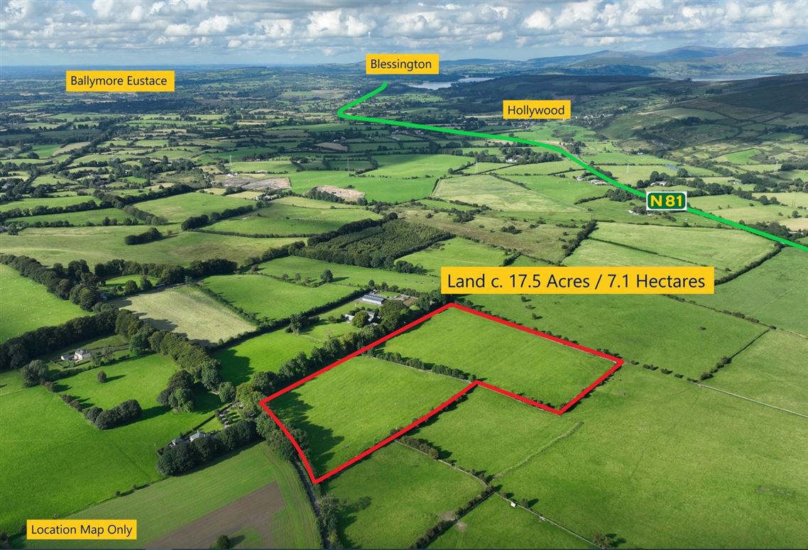 Land c. 17.5 Acres / 7.6 Hectares, Dunlavin, Wicklow