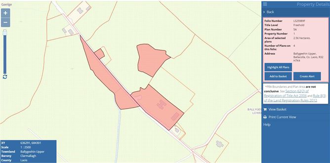 Ballygeehin Upper, Ballacolla, Portlaoise, Laois