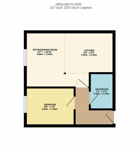 Floor plan — 26 Crescent House, Marino, Dublin 3