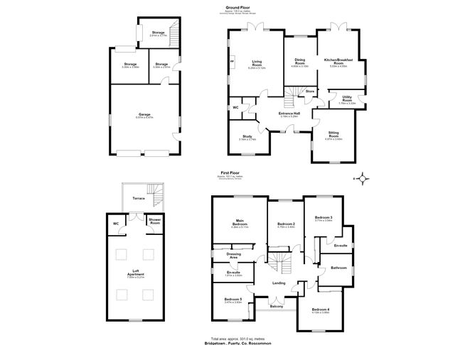 Floor plan — Bridgetown, Cooly, Fuerty, Co. Roscommon